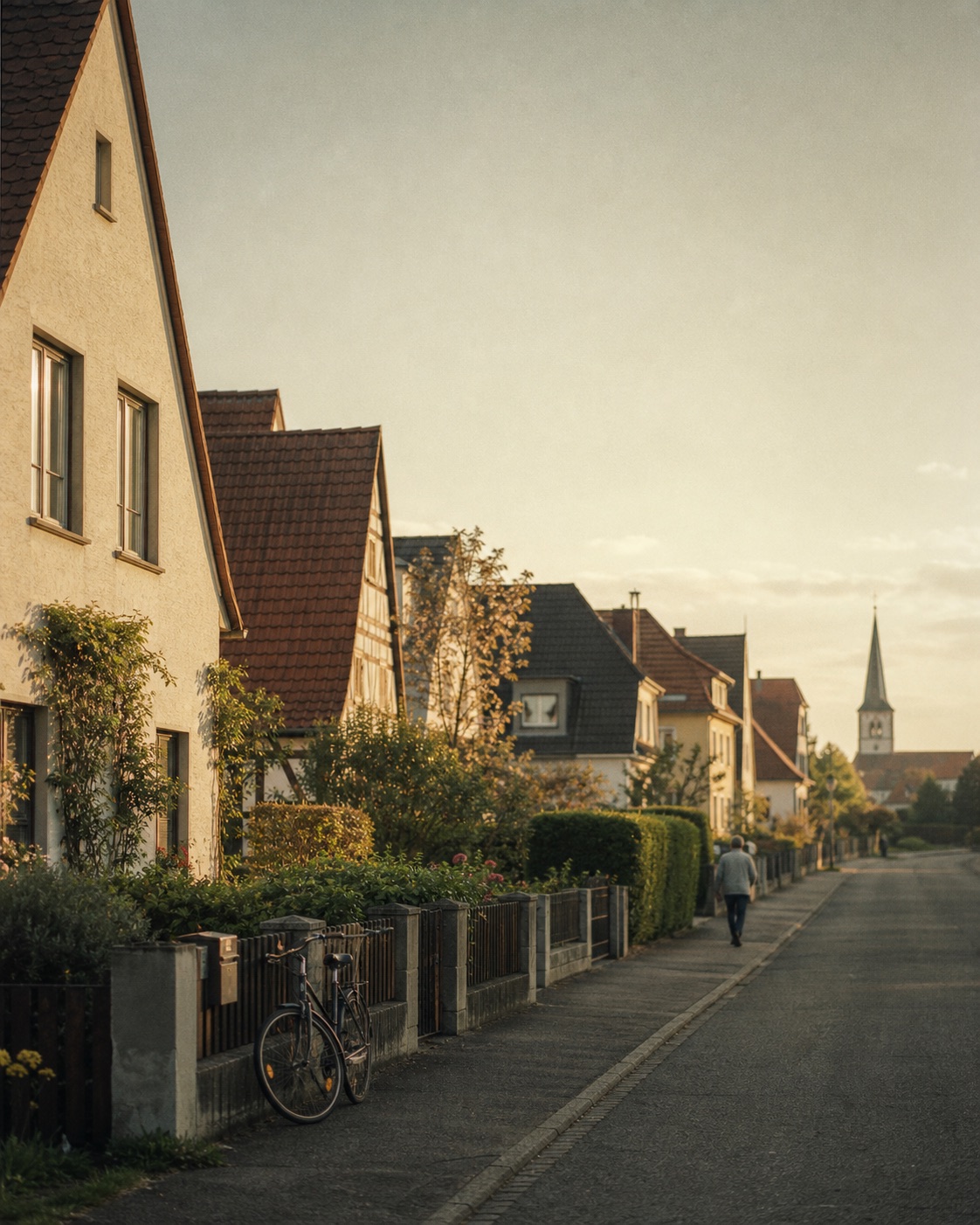 Ein gewachsener kleiner Ort als ruhiges Gegenbild zur Großstadt