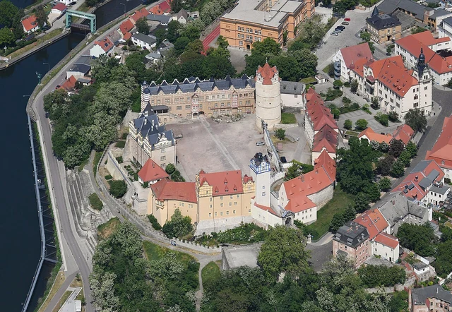 Schloss Bernburg über der Saale in Bernburg an der Saale